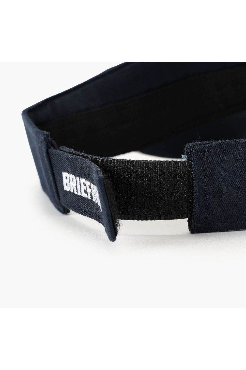 【26AW】 MEN’S COLLEGE LOGO VISOR / カレッジロゴ刺繍 サンバイザー (ネイビー)