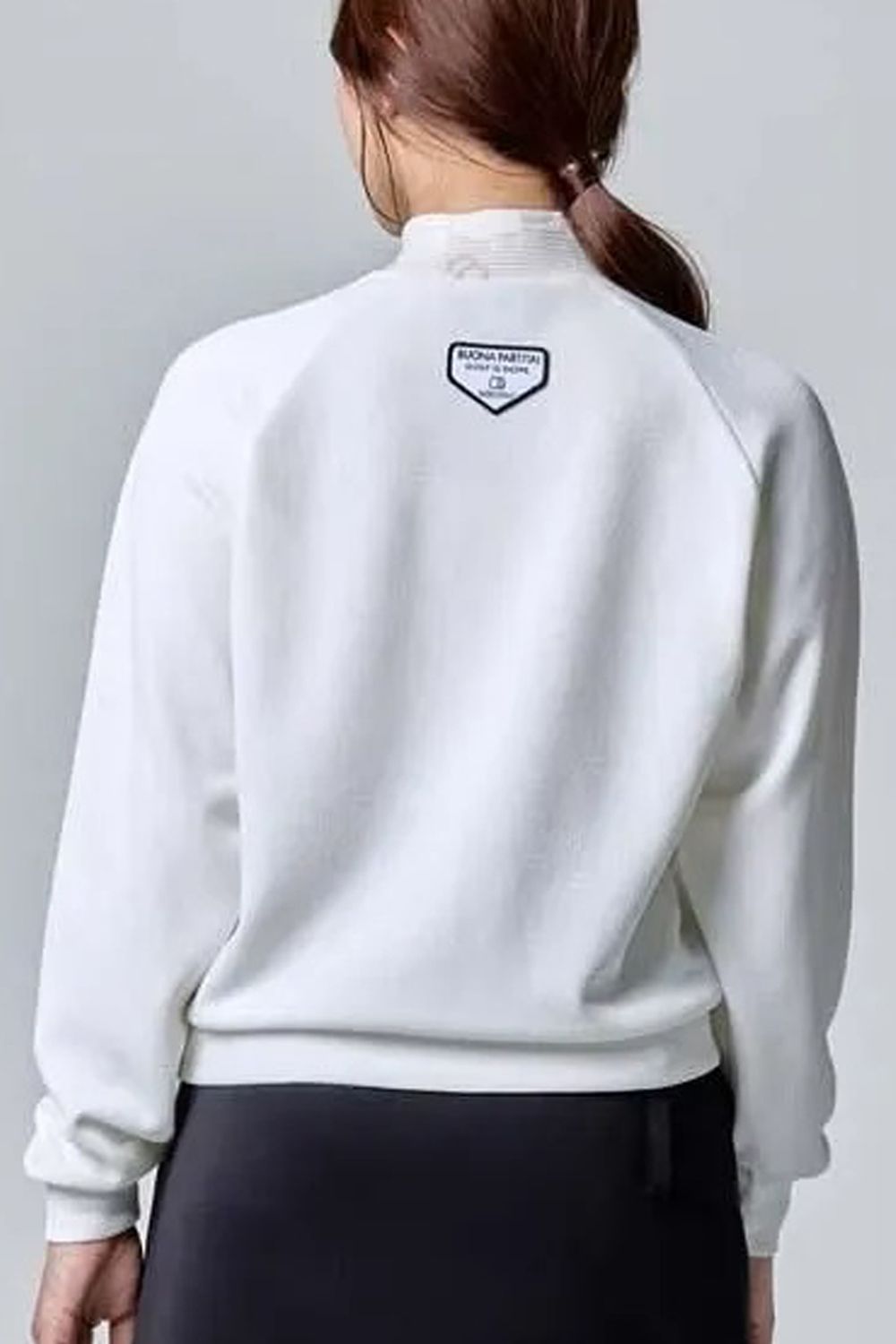 【26AW】【レディース】 DOUBLE FACE MOCK SHIRTS / ダブル フェイス モックネックシャツ (オフホワイト)*