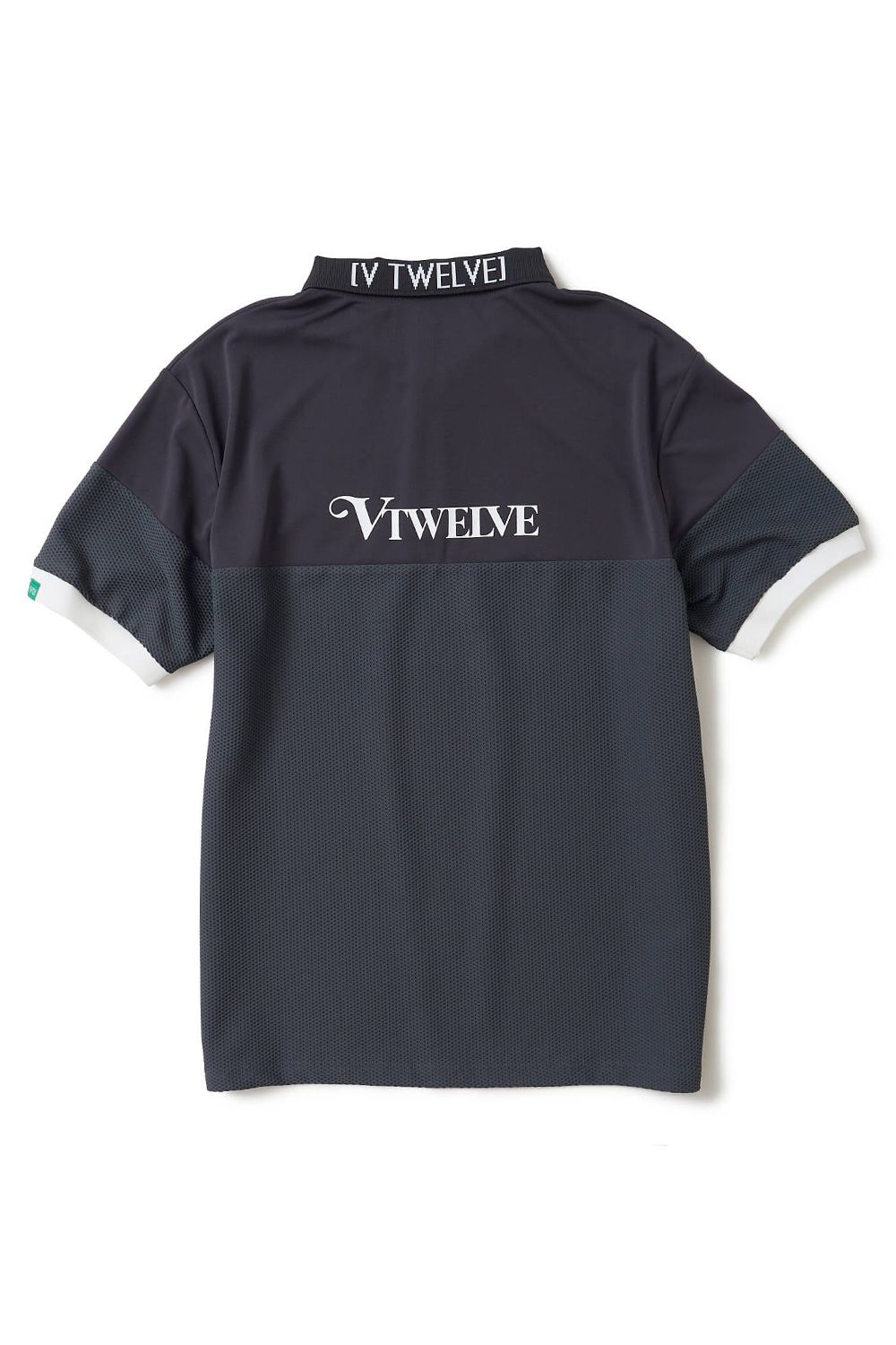 【26SS】 AIRY AWA POLO / ワッフル生地 異素材切り替え ポロシャツ (グレー)