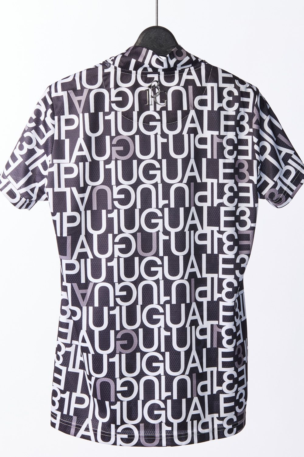 【レディース】 1PIU1UGUALE3 FULL MIX LOGO S/S MOCK / 113ロゴ総柄 半袖 モックネックTシャツ (ホワイト)  (2月頃入荷予定) - 1