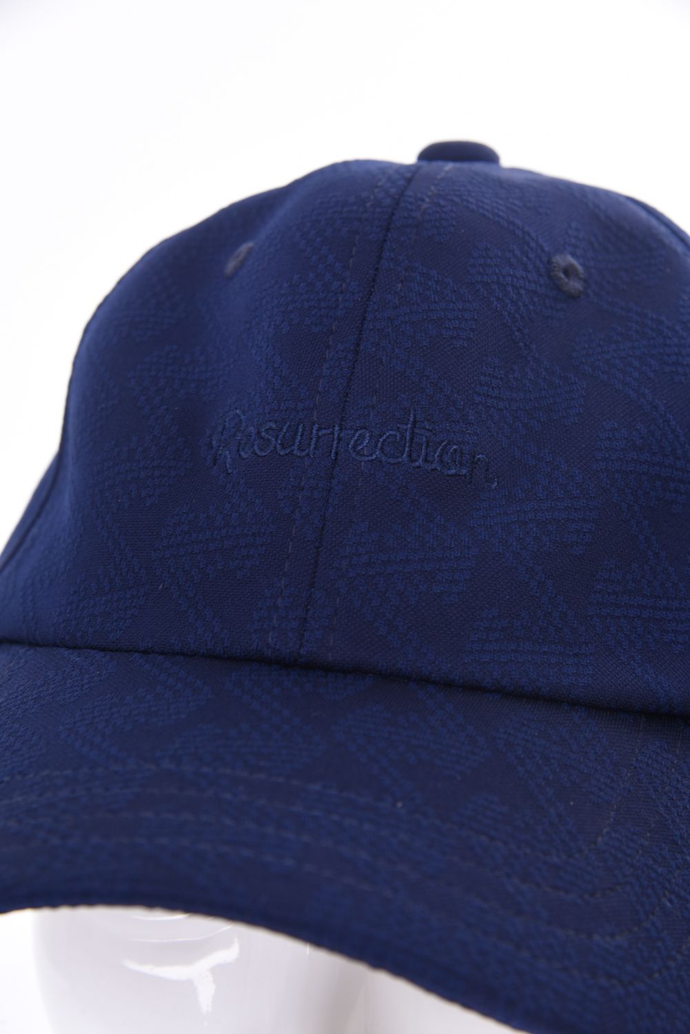 GM JACQUARD CAP / ブランドオリジナルテキスタイル ジャガード キャップ (ネイビー)