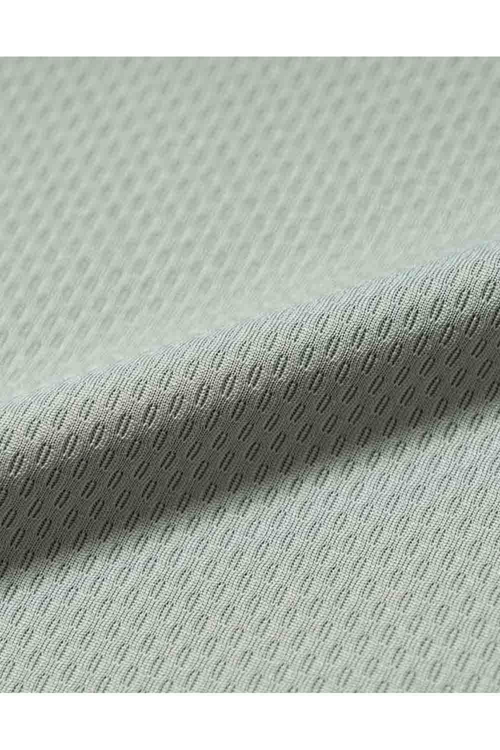 【2026SS】 Hunakai Mesh Polo S/S（NeverUp） / メッシュ素材 バックプリント ポロシャツ (セージ) (3月入荷予定)