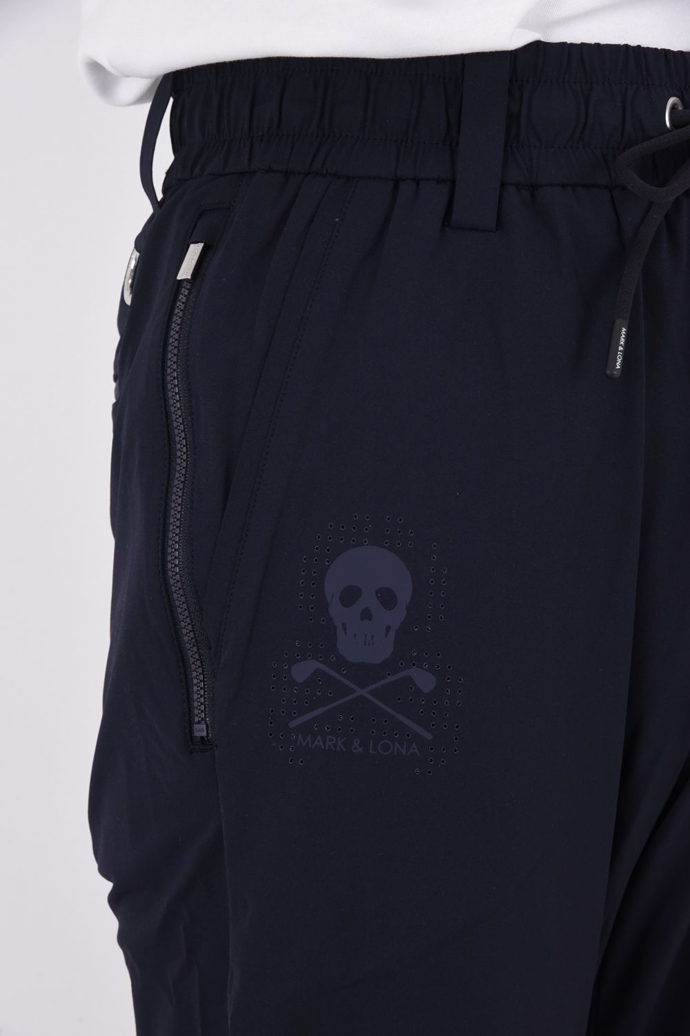 【26SS】 ROGUE AIRFLOW TECH PANTS / 高機能ナイロン パンチングスカルロゴ テクニカルロングパンツ (ネイビー)