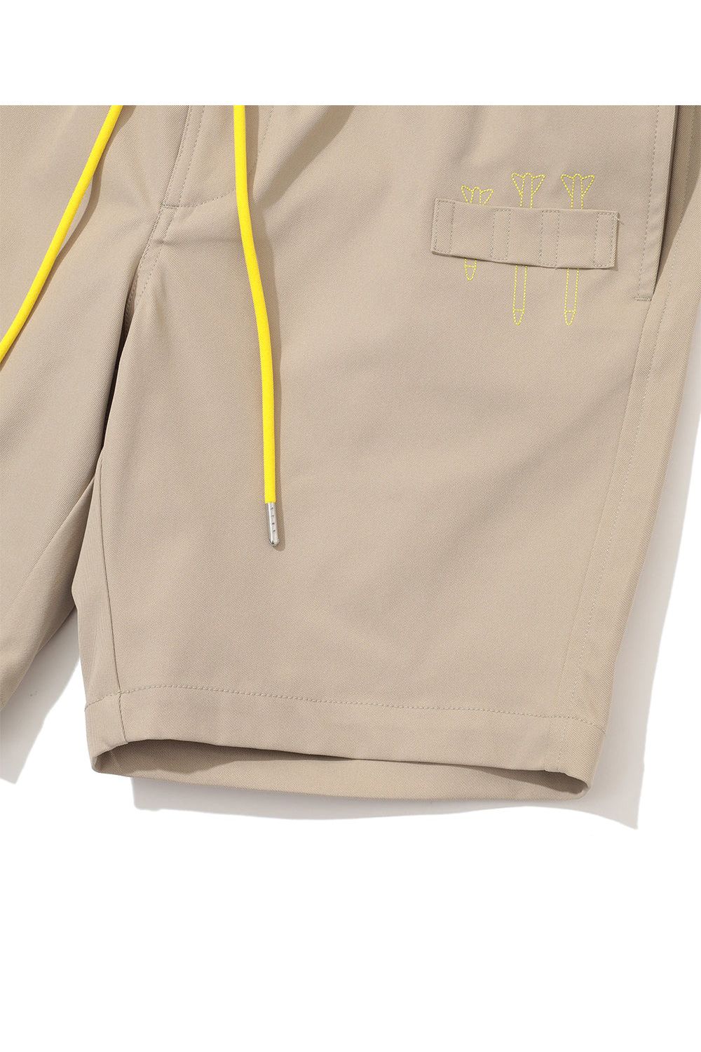 【26SS】 QUADRA PERFORMANCE TWILL GOLF SHORTS / ポリエステルツイル アイアンスカルロゴ刺繍 ショートパンツ (ベージュ)