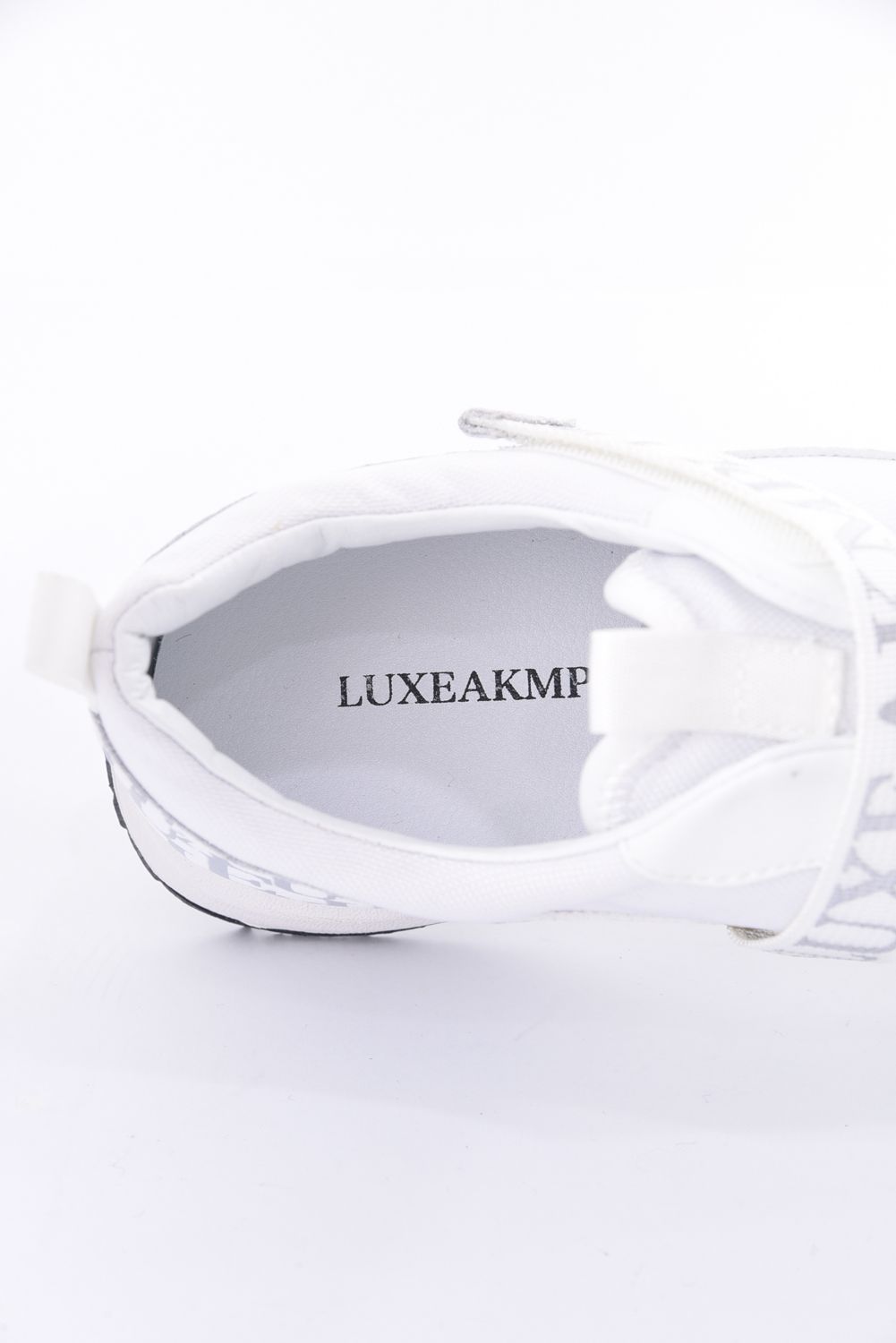 LUXE VIBRAM GOLF SHOES / ロゴテープ 総柄 ビブラムソール ゴルフシューズ ホワイト