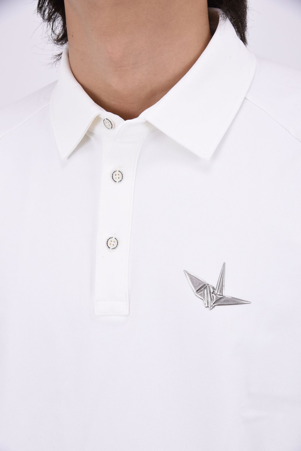 【26AW】 Sleeve LogoLong Sleeve Polo / スリーブロゴ 長袖ポロシャツ (ホワイト)