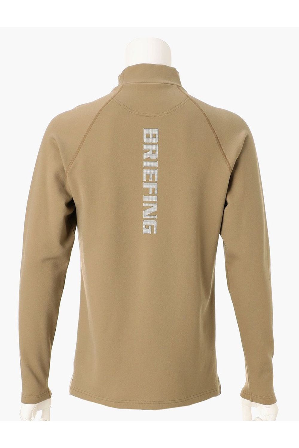 【26AW】 MEN’S WARM LS HIGHNECK / 秋冬仕様 起毛素材 ベーシック 長袖モックネックTシャツ (ベージュ)
