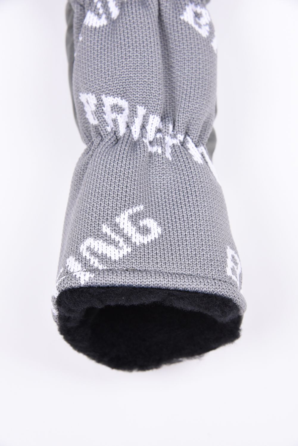 【26SS】 LOGO KNIT UTILITY COVER / 異素材ハイブリッド ユーティリティカバー (ライトグレー)