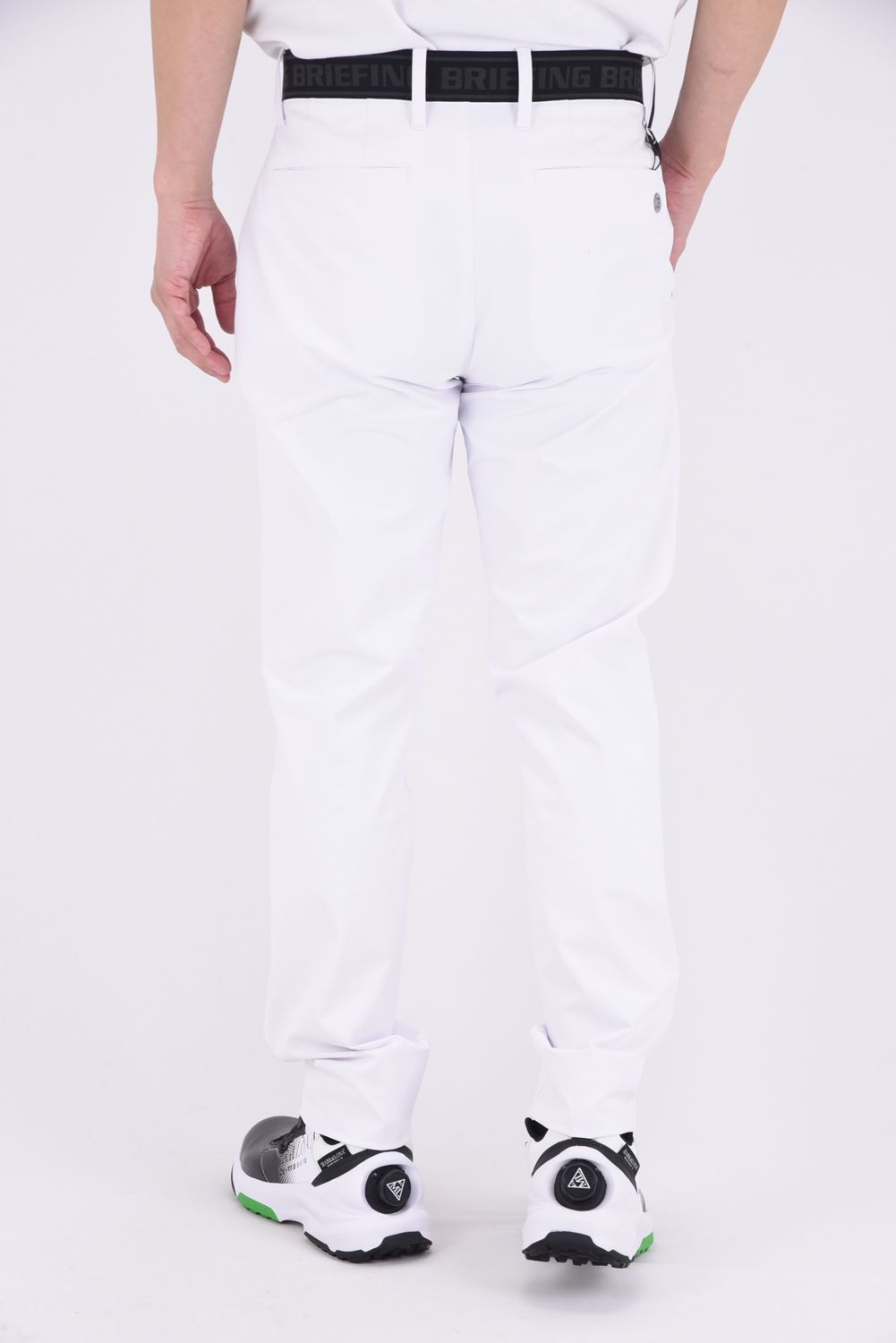 【25SS】 MEN’S LOGO ELASTIC SUMMER PANTS / ロゴ ゴムベルト パンツ (ホワイト)