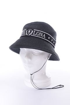 【26SS】 MIRAGE RAFFIA HAT / ラフィア調ペーパー素材 リゾートライク バケットハット (ブラック)