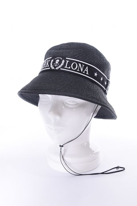 【26SS】 MIRAGE RAFFIA HAT / ラフィア調ペーパー素材 リゾートライク バケットハット (ブラック)