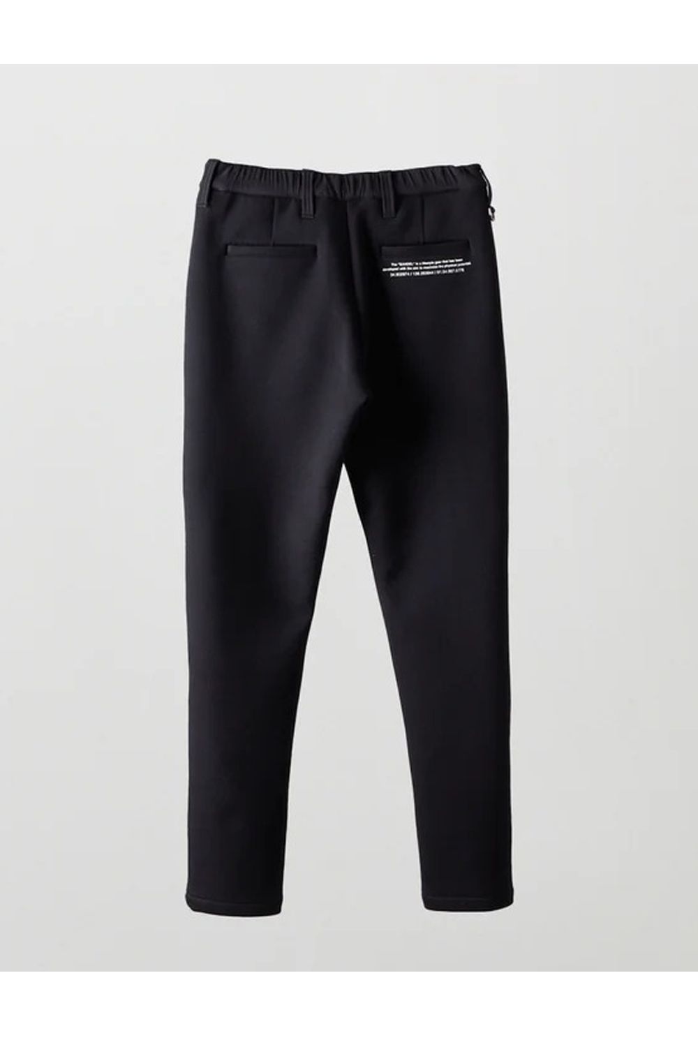 【25AW】【レディース】 FRONT SWITCH TAPERED PANTS / ボンディング素材 ハイブリッドロングパンツ (ブラック)