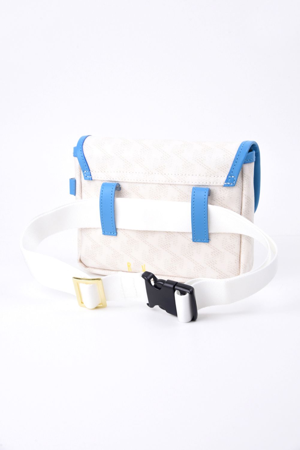 【GOSSIP GOLF別注商品】 Aix (アイクス)  / ブランド オリジナルテキスタイル ウエストポーチ （ウルトラマリン / Hイエローライニング） (4月末入荷予定）