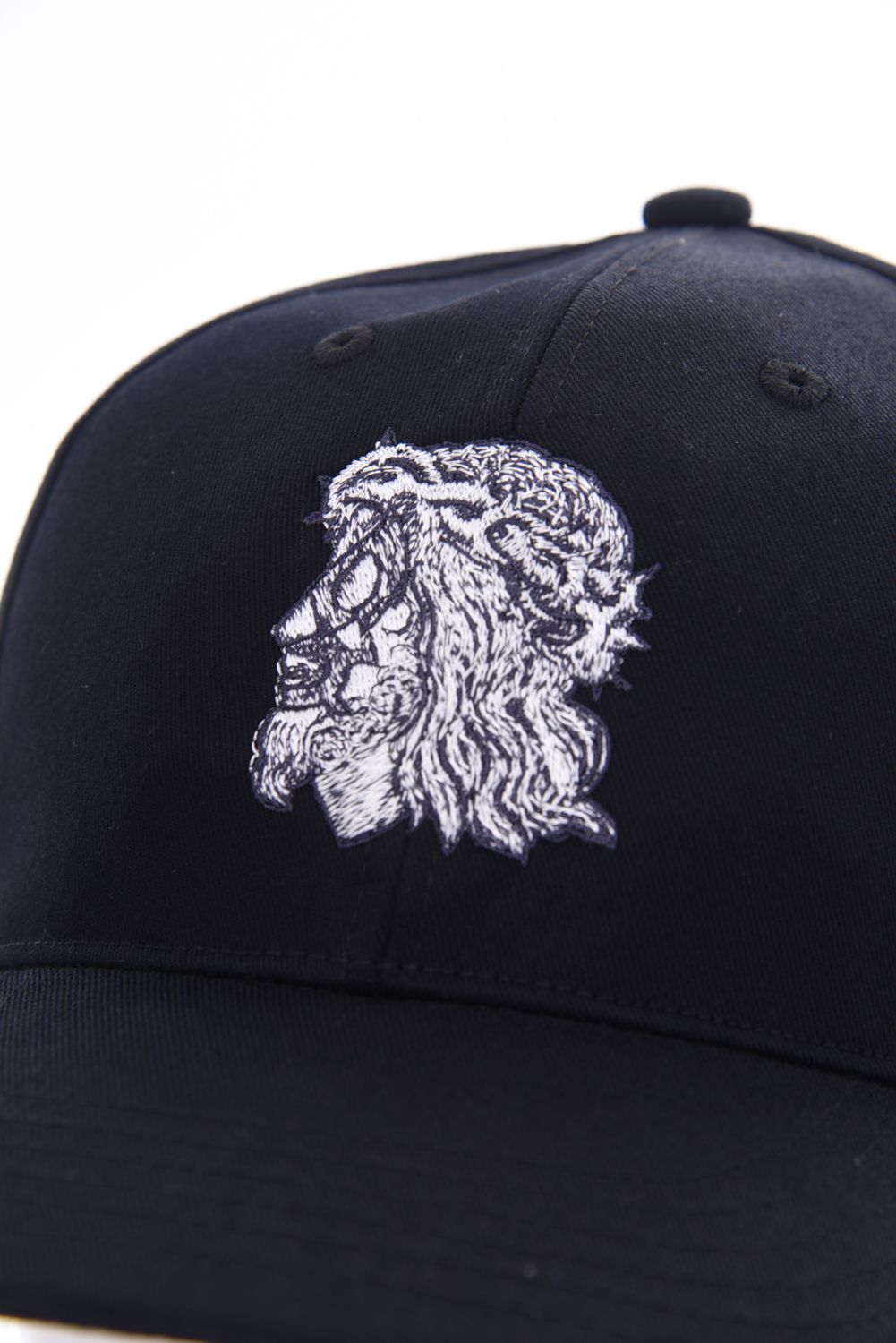 JESUS CAP / JESUS LUCHAワッペン ベースボールキャップ (ブラック)