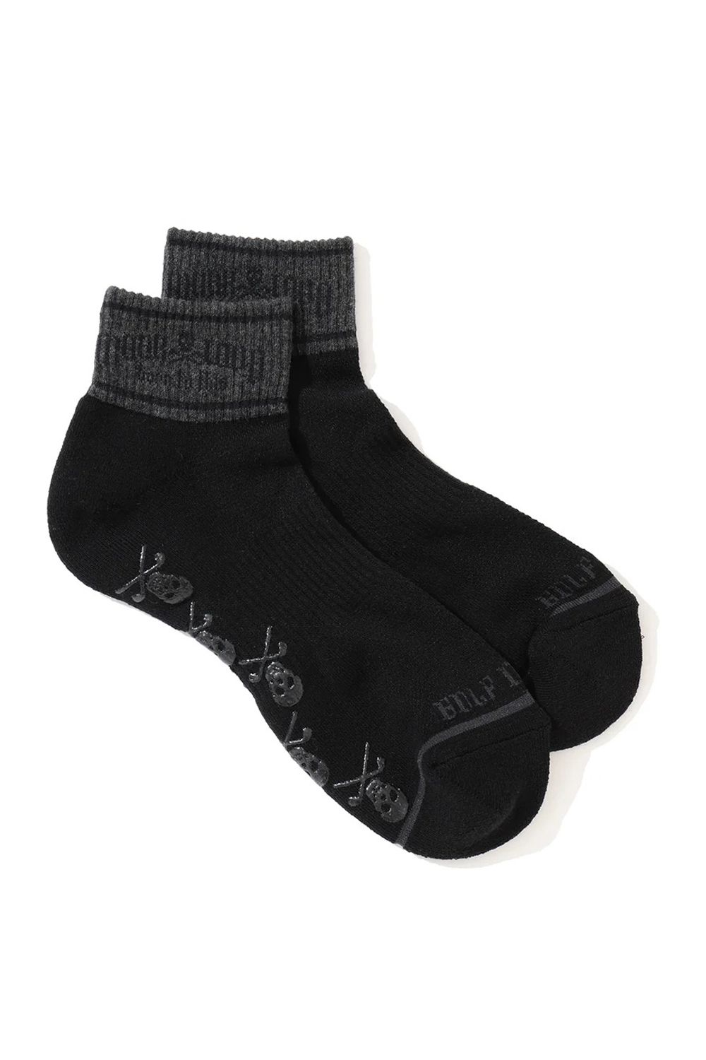 【26AW】 FRACTUR SHORT SOCKS / ブラックレターフォントロゴ ショートソックス (ブラック)