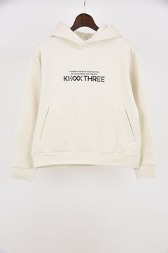 【25AW】【レディース】 KI-XXX THREE BACK PLEAT HOODIE / バック プリーツ フーディー (オフホワイト)