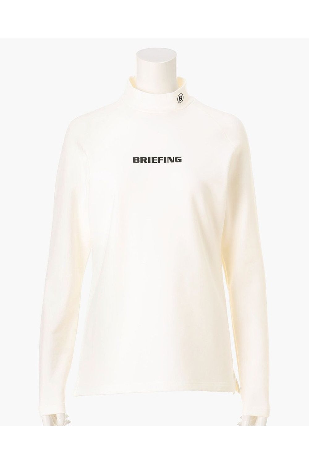 【26AW】【レディース】 WOMEN’S WARM LS HIGHNECK / 起毛素材 ブランドロゴ 長袖モックネックTシャツ (ホワイト)