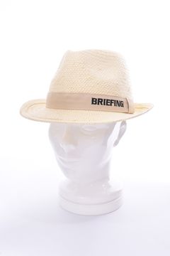 MS STRAW HAT / ロゴ ペーパー素材 ストローハット ベージュ