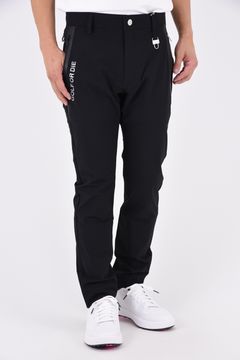 【26AW】 VANGUARD HYPER STRETCH PANTS / ストレッチナイロン シルバーレタープリント ロングパンツ (ブラック)
