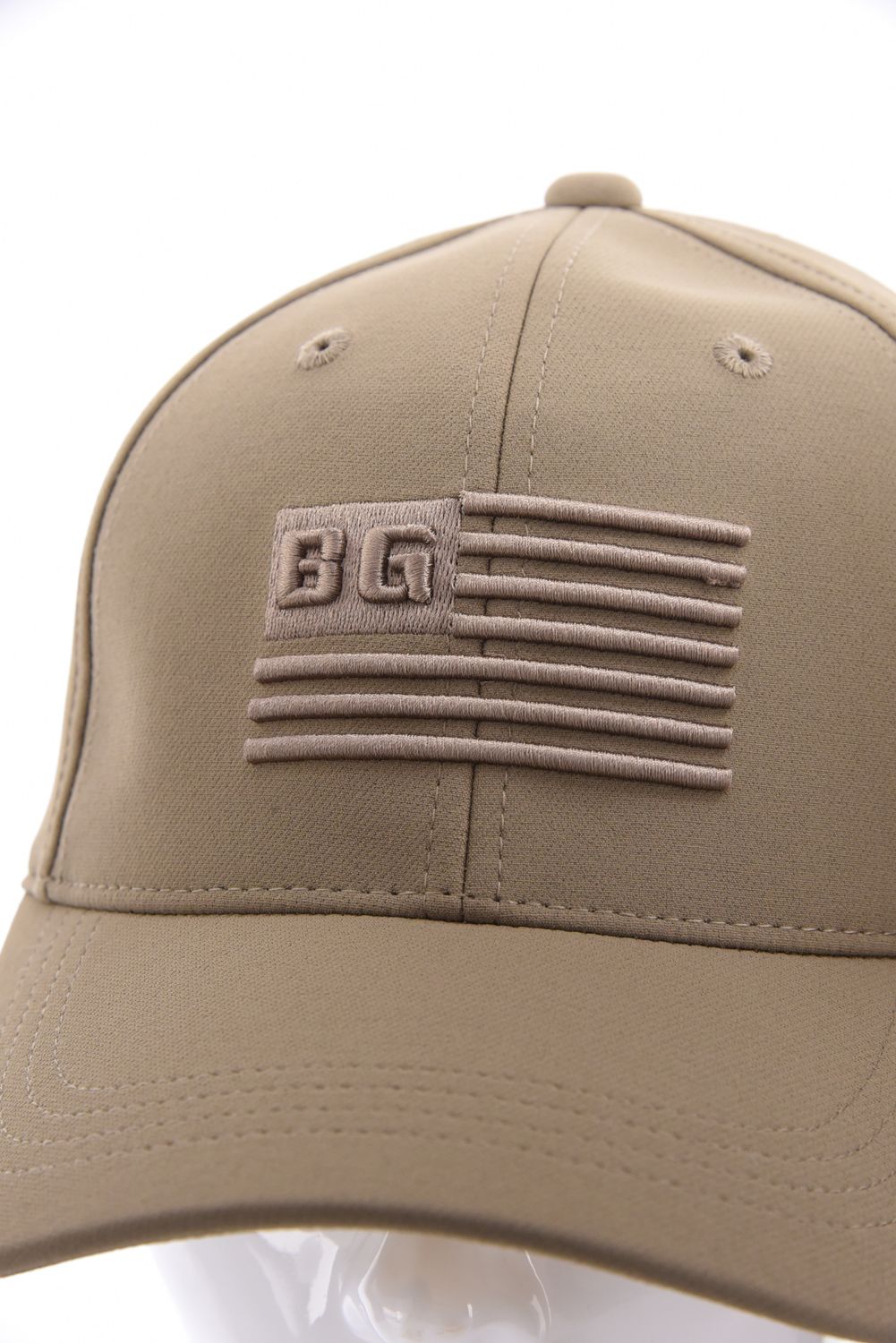 【26AW】 MEN’S BG FLAG CAP / フラッグモチーフ刺繍 キャップ (ベージュ)