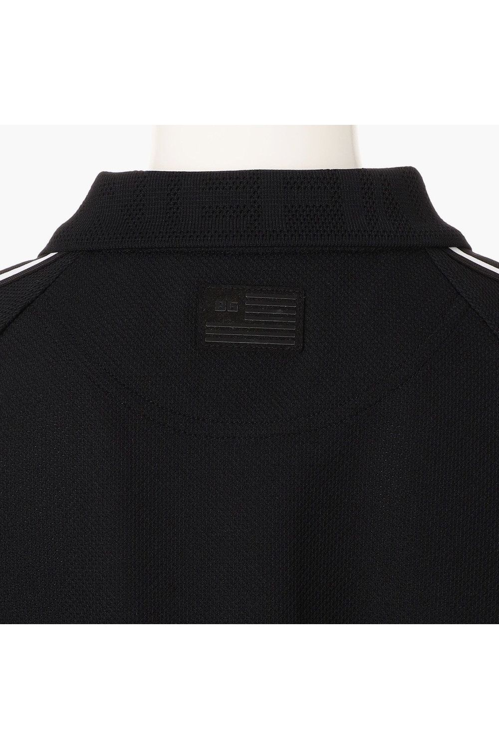 【26SS】【レディース】 WOMEN’S LINE POLO / カノコ生地 ラインロゴテープ リラックスフィット ポロシャツ (ブラック)