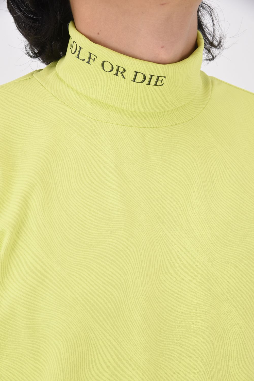 ATLANTIS PERFORMANCE MOCK NECK / モアレパターン ビックロゴ モックネック (イエロー)