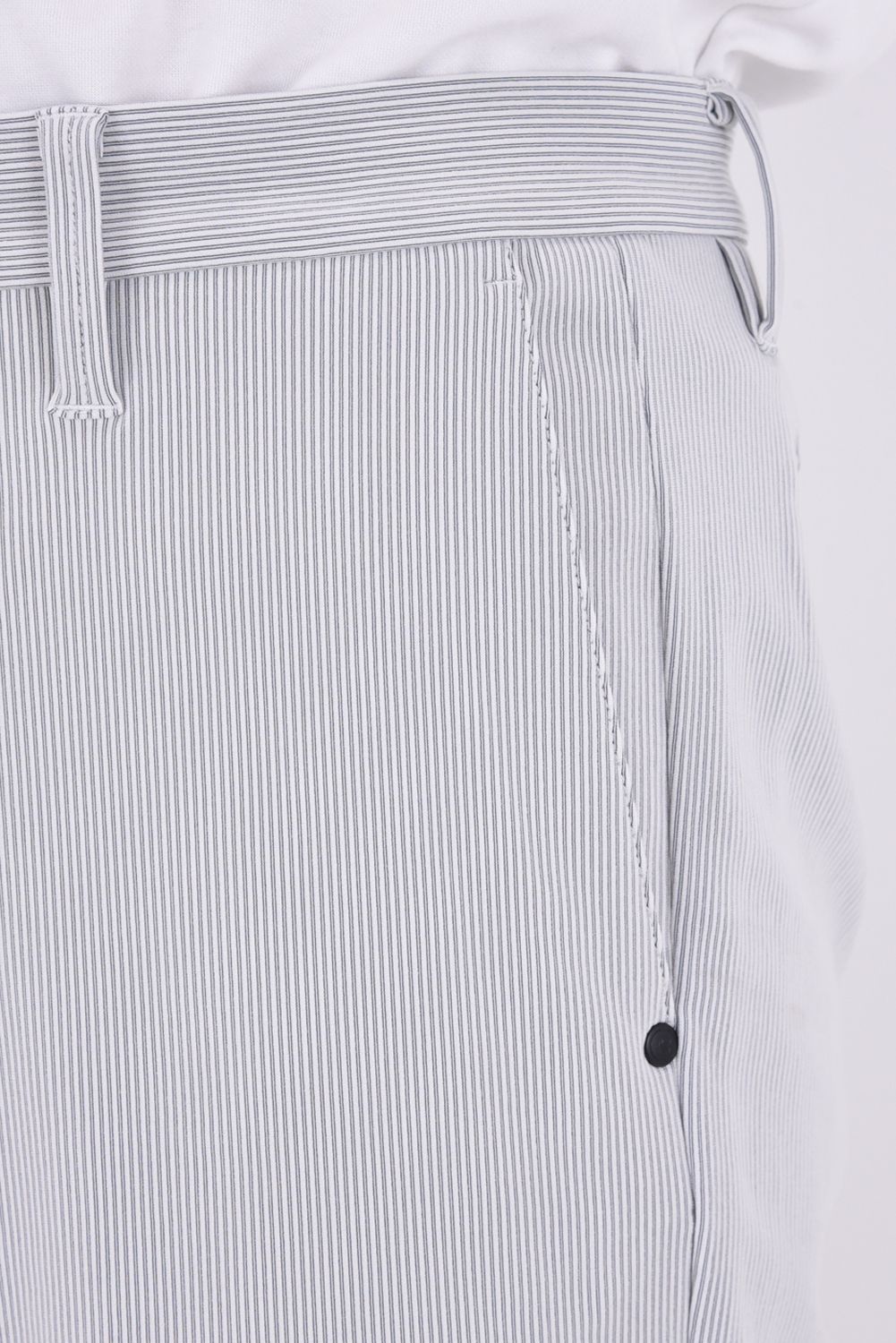 【26SS】 MEN'S NYLON CORDUROY SHORT PANTS / ナイロンコーデュロイ ショートパンツ (グレーストライプ)