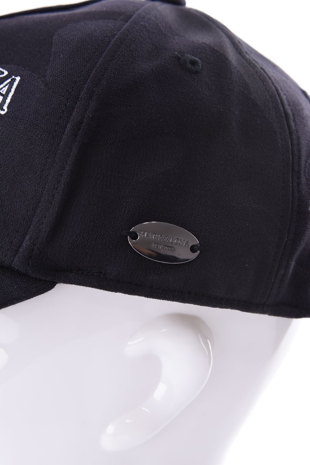 【26AW】 MERCURY CAMO STRETCH CAP / シグネチャーカモ ブランドロゴ刺繍 ストレッチキャップ (ブラック)