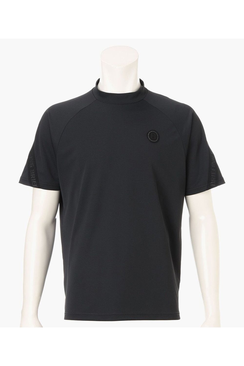 【26SS】 CE MEN’S BACK LOGO LINE HIGHNECK RF / ロゴテープ リラックスフィット モックネックTシャツ (ブラック)