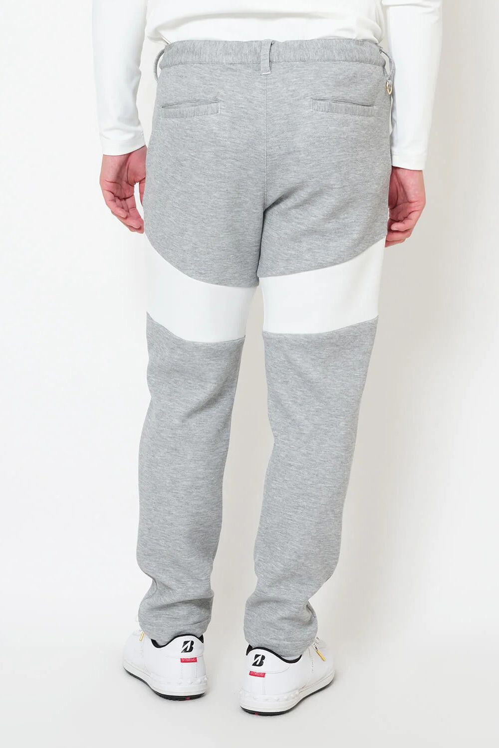 【25AW】 SW HC PANTS / ツートーン 異素材切り替え ロングパンツ (ホワイト)