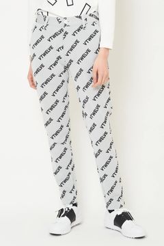 【期間限定ポイント10倍】【レディース】 【秋冬仕様】VET PANTS / グラフィック ロゴ ジャガードパンツ (ホワイト)