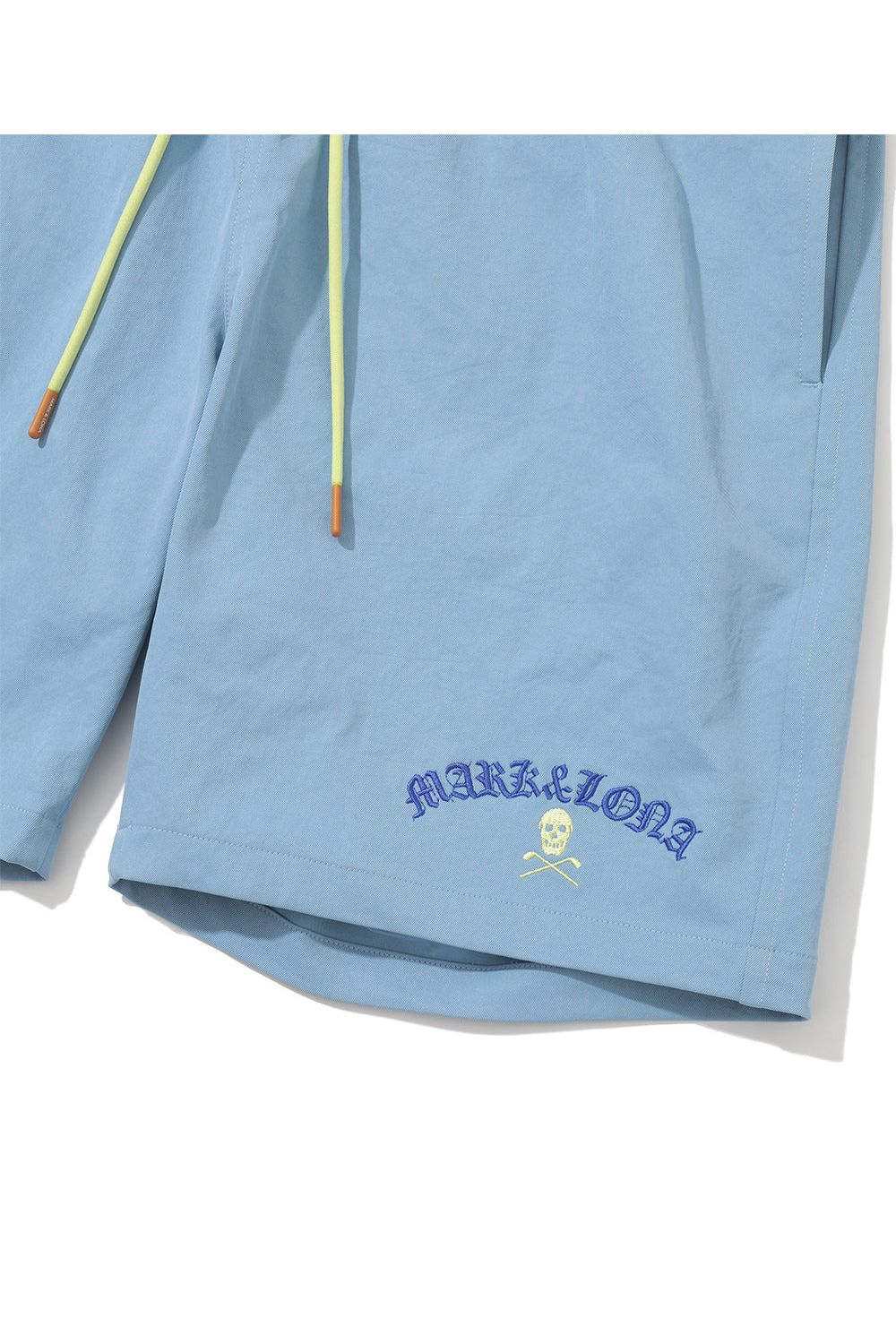 【26SS】 SOVEREIGN UTILITY TWILL SHORTS / ポリエステルツイル ブラックレターフォントロゴ ショートパンツ (サックス)