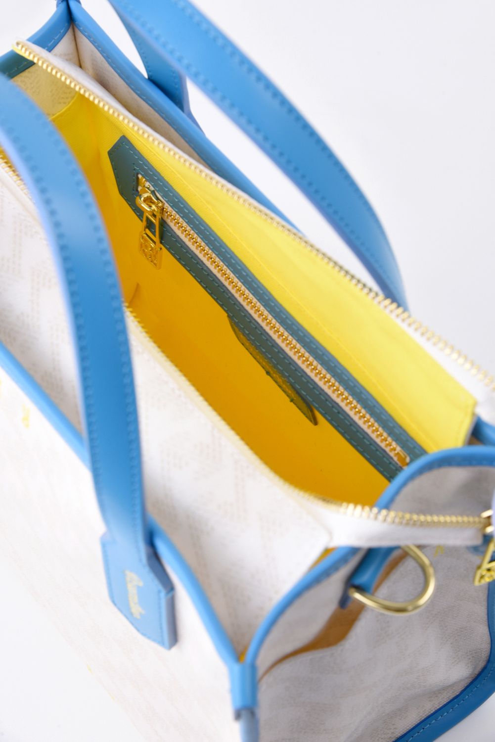 【GOSSIP GOLF別注商品】 LANIUS SQUARE MINI (ラニウス スクエア ミニ) / ブランドオリジナルテキスタイル カートバッグ （ウルトラマリン / Hイエローライニング） (4月末入荷予定）