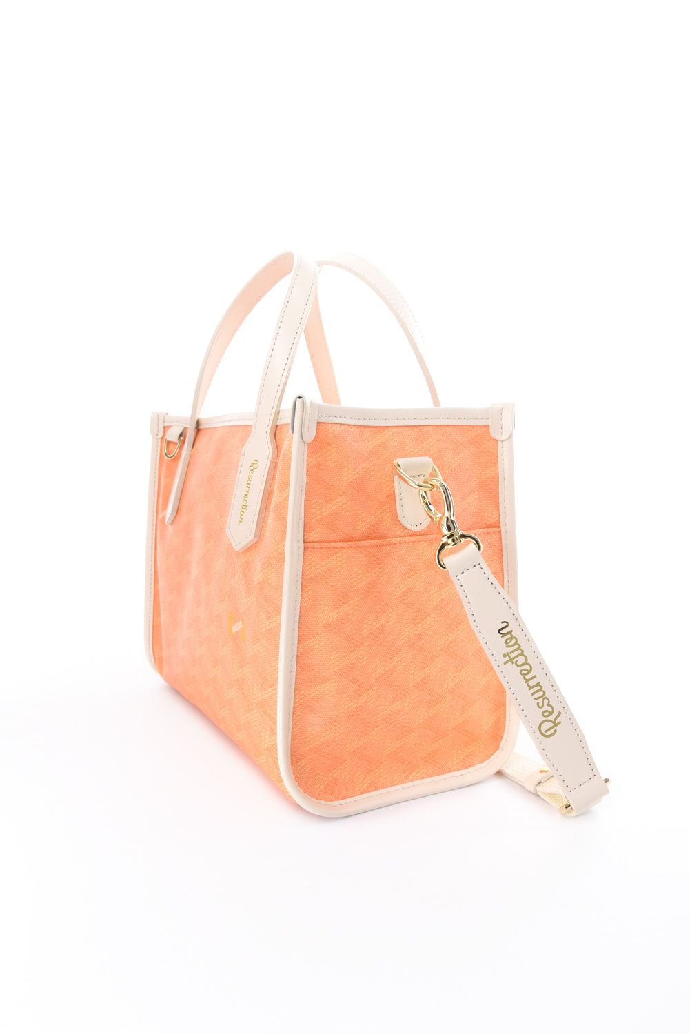 【26SS】  LANIUS SQUARE MINI (ラニウス スクエア ミニ) / ブランドオリジナルテキスタイル カートバッグ (サンセット）