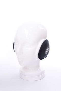 TWILL EAR MUFF / ロゴ ボア イヤーマフ (ブラック)