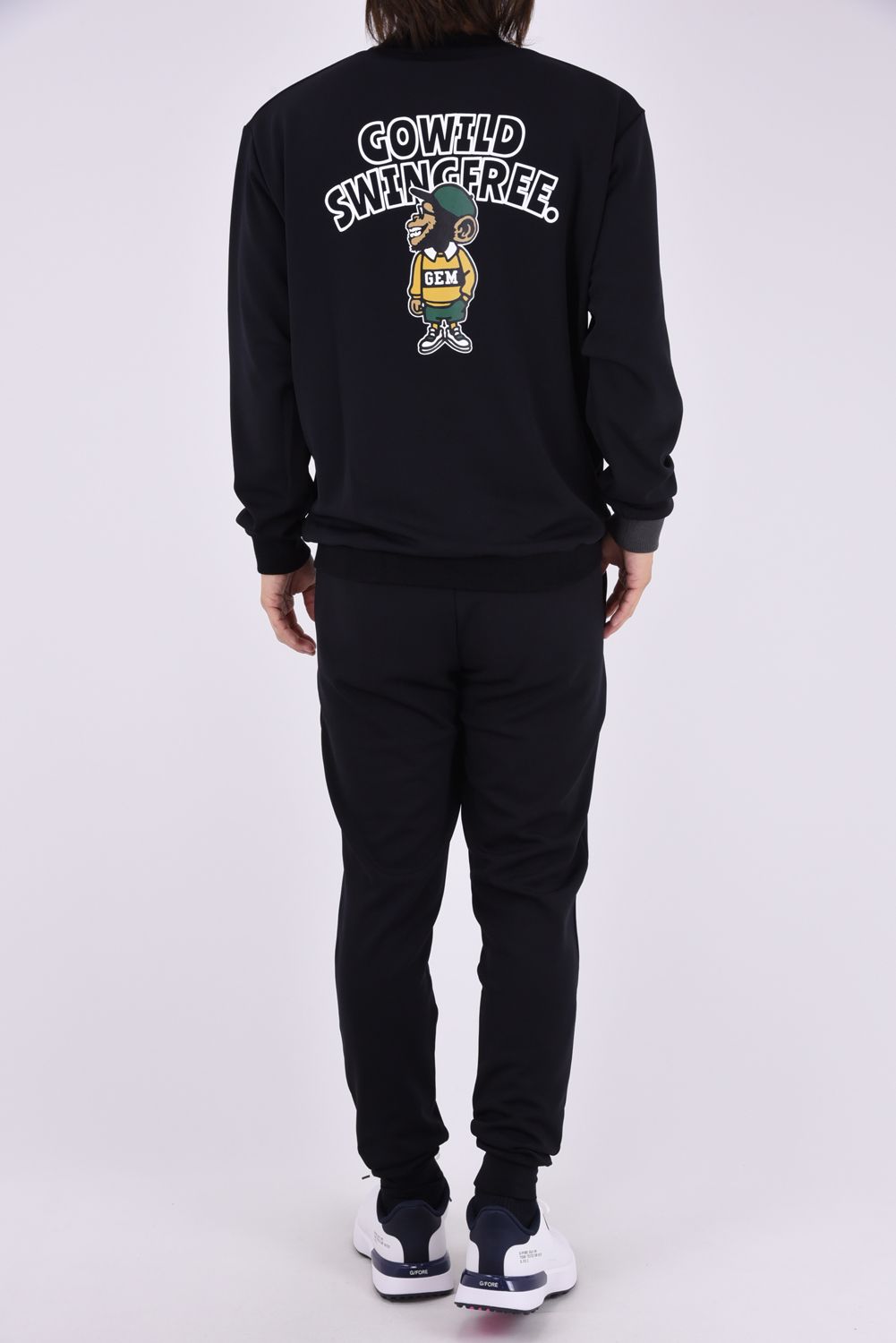 【26AW】 【ユニセックス対応】 JERSEY SWEATSHIRT / ダンボールニット バックプリント スウェットシャツ (ブラック)