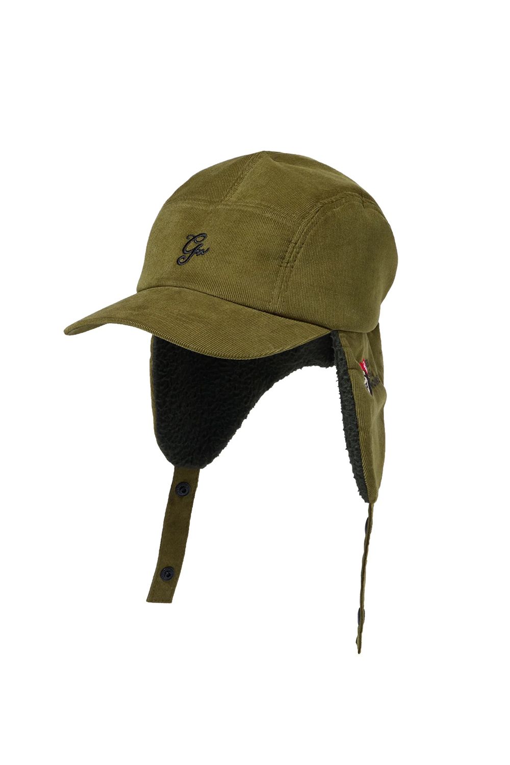 【26AW】 2WAY FLAP CAP / ボア素材 イヤーマフ ベースボールキャップ (カーキ)