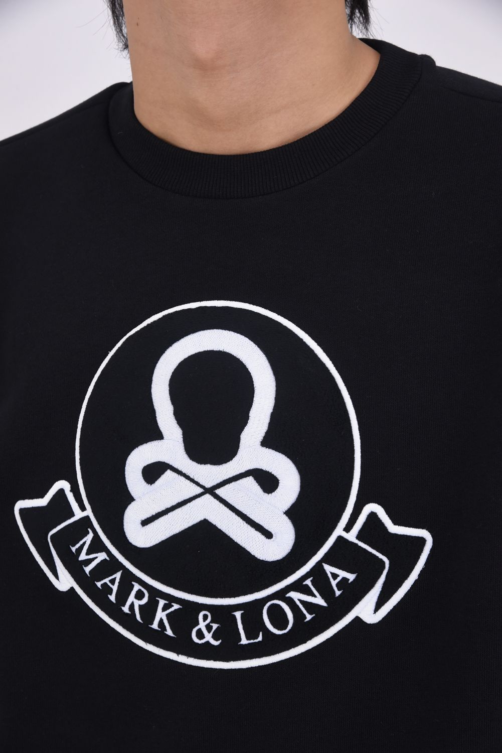 【2025AW】 PULLOVER / 裏フリース スウェット素材 ブランクスカル刺繍 プルオーバー (ブラック)