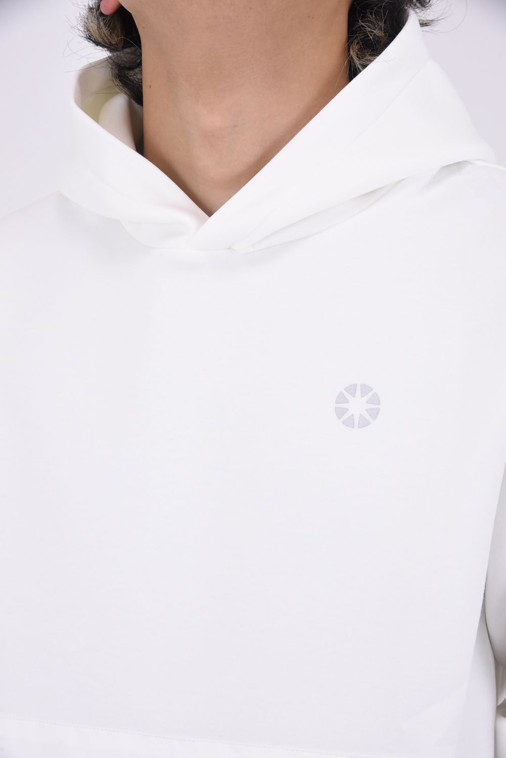 NYLON POCKET P/O HOODIE / ダンボール素材 ナイロンポケット プルオーバーパーカー (ホワイト)