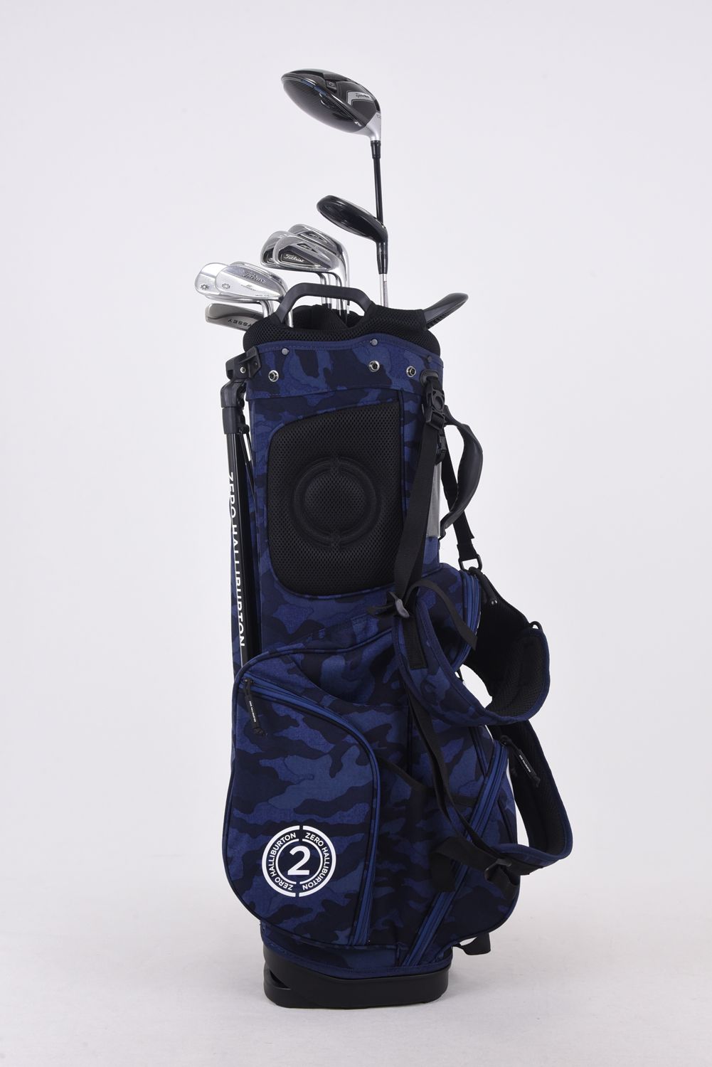 【銀行振込・代金引換不可】【返品・交換不可】【1000Dコーデュラナイロン】Stand Bag ZHG-CB1 / スタンドタイプ キャディバッグ ネイビーカモ