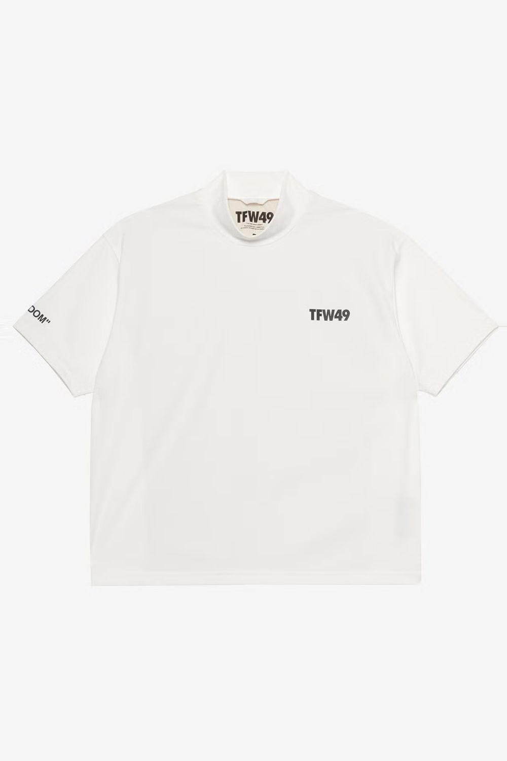 【26SS】【レディース】 RELAX MOCK NECK TEE / モックネックTシャツ (ホワイト/ベージュ)