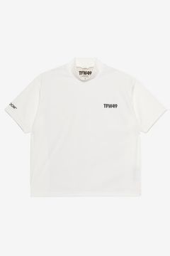 【26SS】【レディース】 RELAX MOCK NECK TEE / モックネックTシャツ (ホワイト/ベージュ)