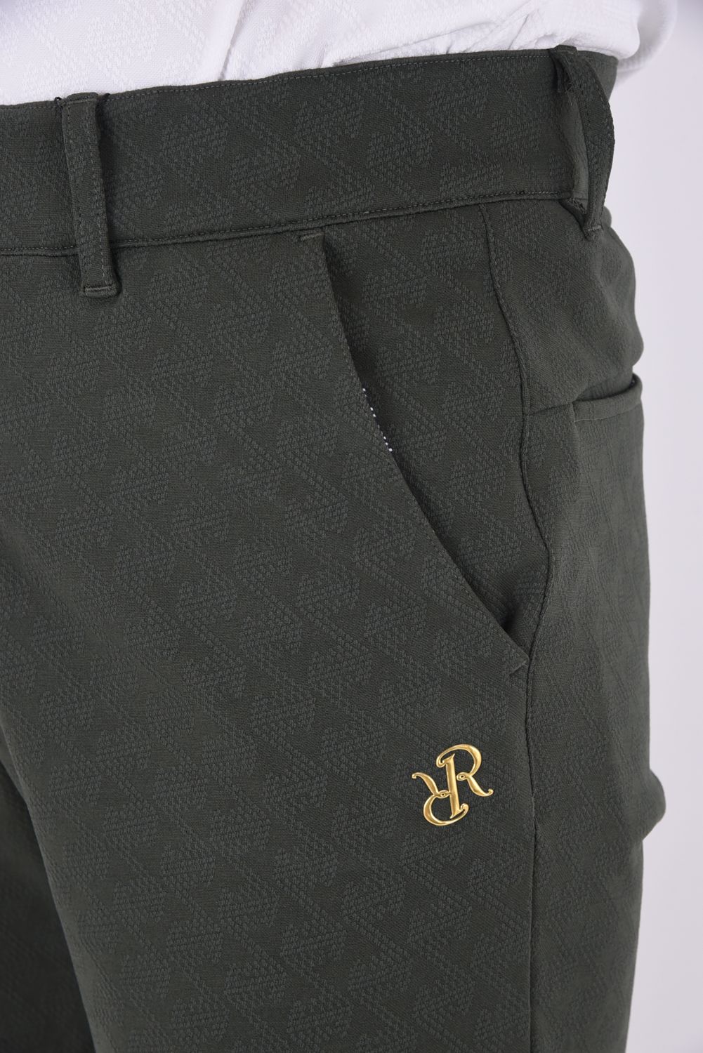 【25SS】 MENS GM JACQUARD SHORT PANTS / GMジャガード ショートパンツ (カーキ)