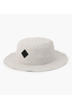 【26SS】 MEN’S SEERSUCKER WIDE HAT / シアサッカー ダイヤモンドロゴ ワイドハット (ベージュ)