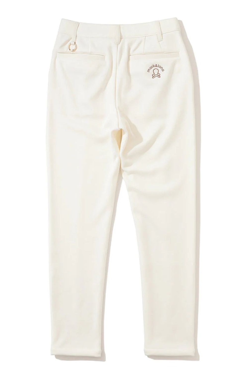 【2025AW】【レディース】 ALIGN THERMAL SLIM PANTS / ブランドロゴ 裏起毛 スリムテーパードパンツ (オフホワイト)