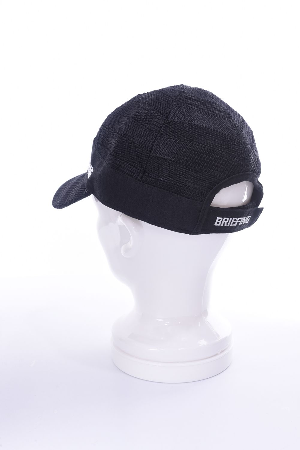 BRIEFING - MENS STRAW CAP / ロゴ ストローキャップ ブラック