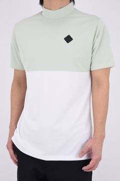 【26SS】 MEN'S BI-COLOR HIGHNECK / バイカラー ハイネックTシャツ (セージグリーン)