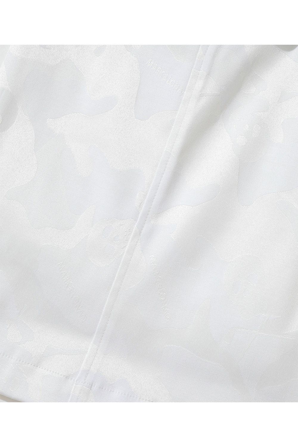 【2025AW】【レディース】 GAUGE STRETCH JACQUARD SKIRTS / オリジナルカモジャカード トラペーズスカート (インナーパンツ付き) (ホワイト)