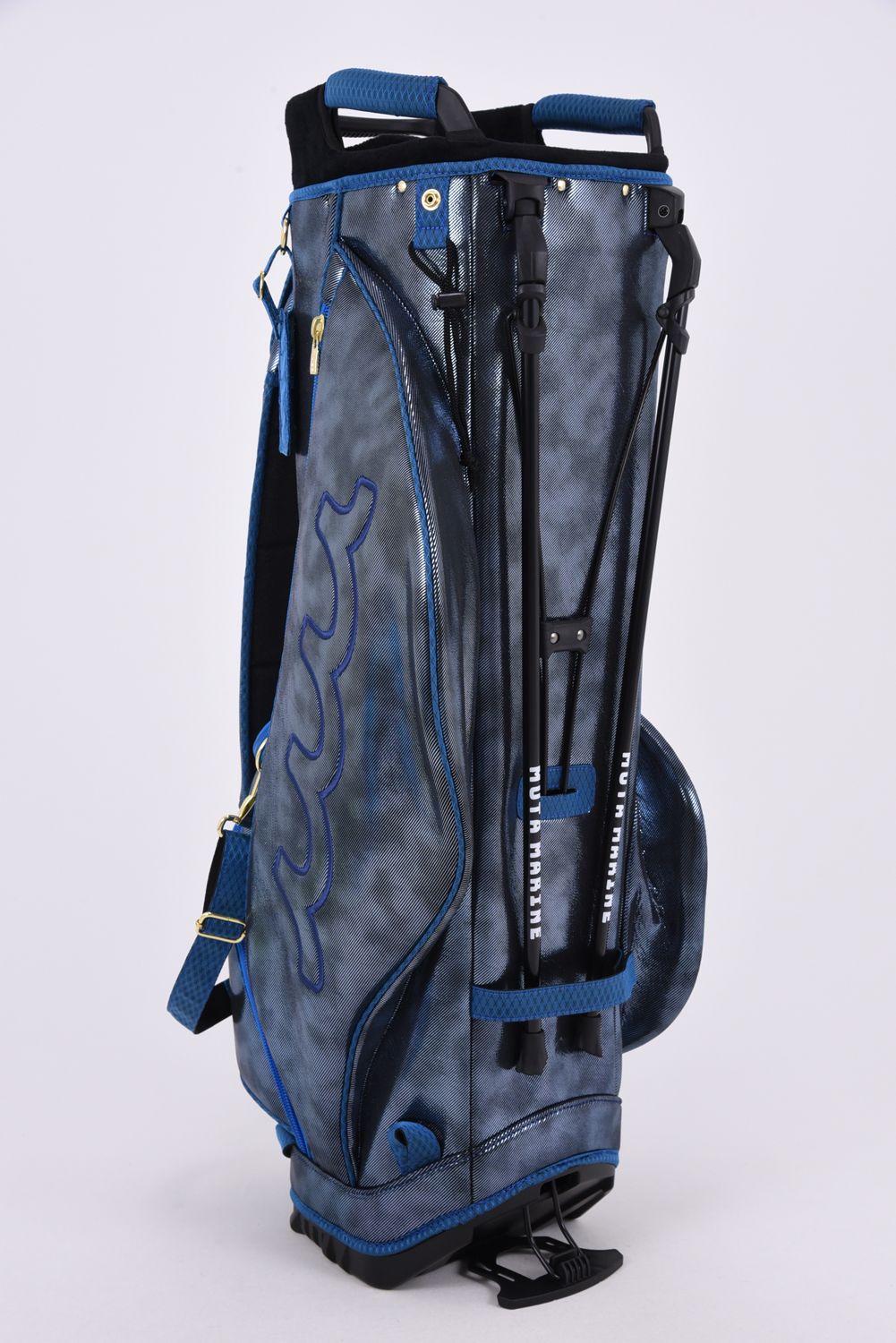 【26AW】 METALLIC CADDY BAG & HEAD COVER / メタリック 14分割 スタンドタイプ キャディバッグ&ヘッドカバーセット (ブルー)