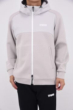 【25AW】 CARDBOARD MATERIAL FULL ZIP HOODIE / ダンボール素材 フルジップパーカー (グレージュ)
